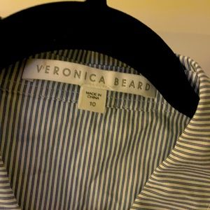 Blue and white striped Veronica beard button down size 10